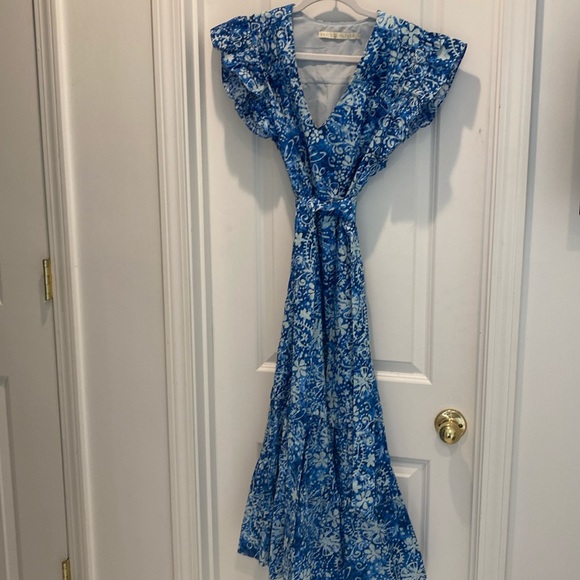 Marie Oliver Dresses & Skirts - Marie Oliver blue print dress